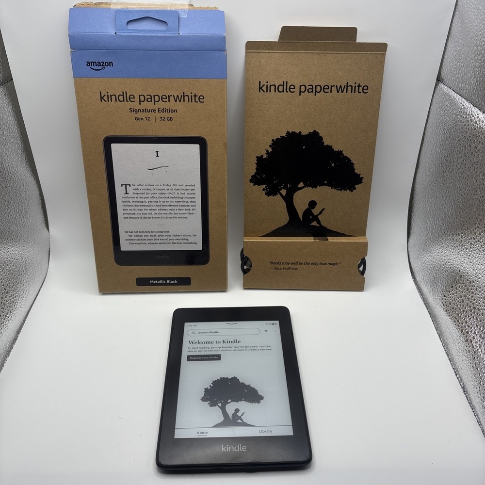 Amazon Kindle Paperwhite 12 Gen 7" 32GB Signature Edition Black